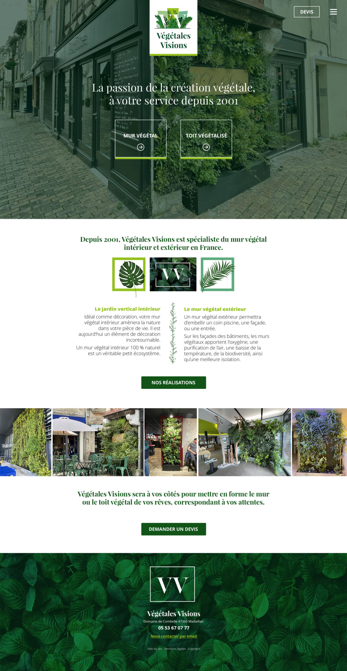Végétales Visions - murs végétaux
