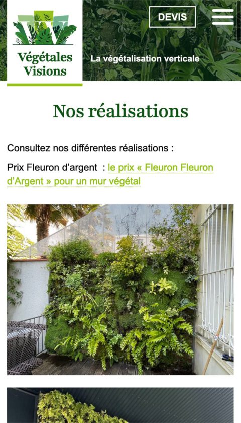 Végétales Visions : page intérieure