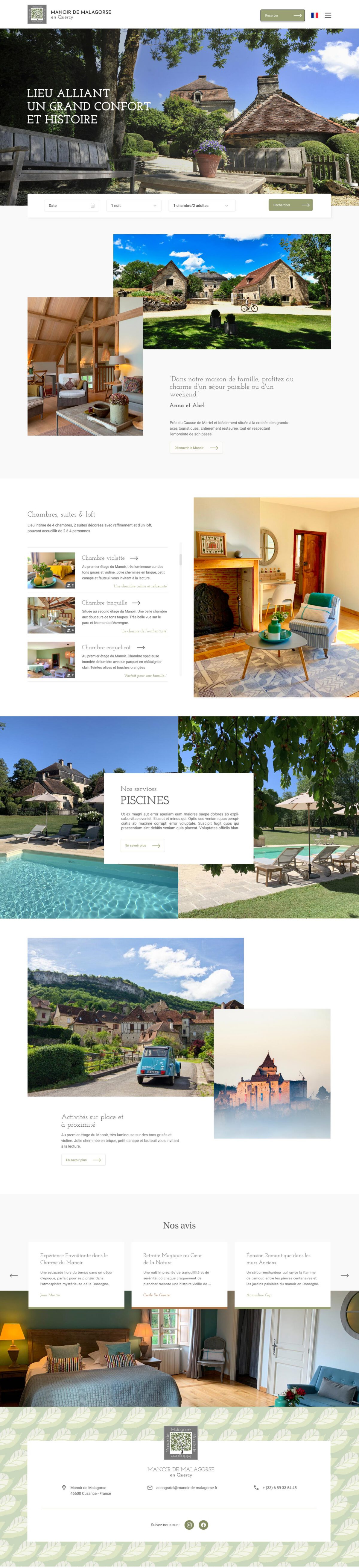 Manoir de Malagorse - locations dans le Lot