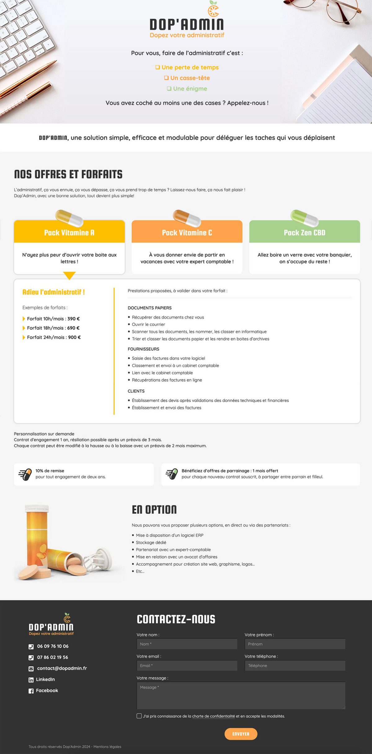 Gestion administrative Dop'Admin