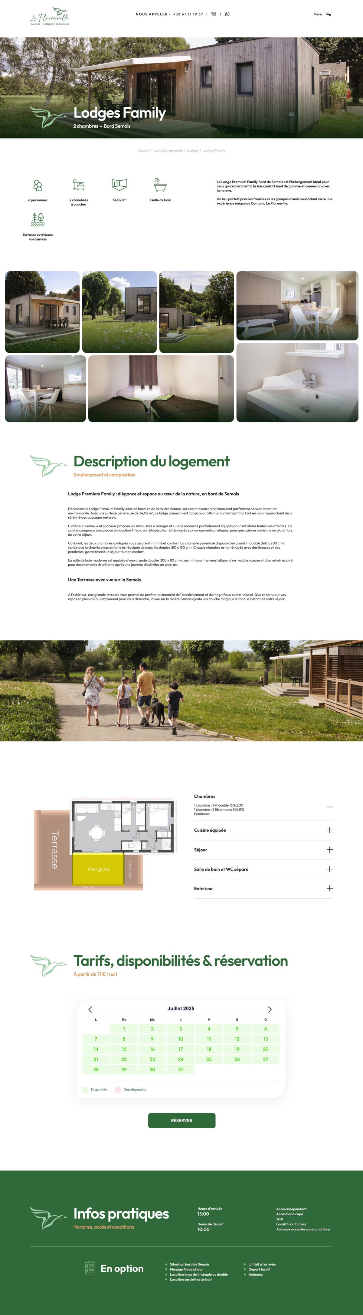 Camping Le Florenville : fiche locative