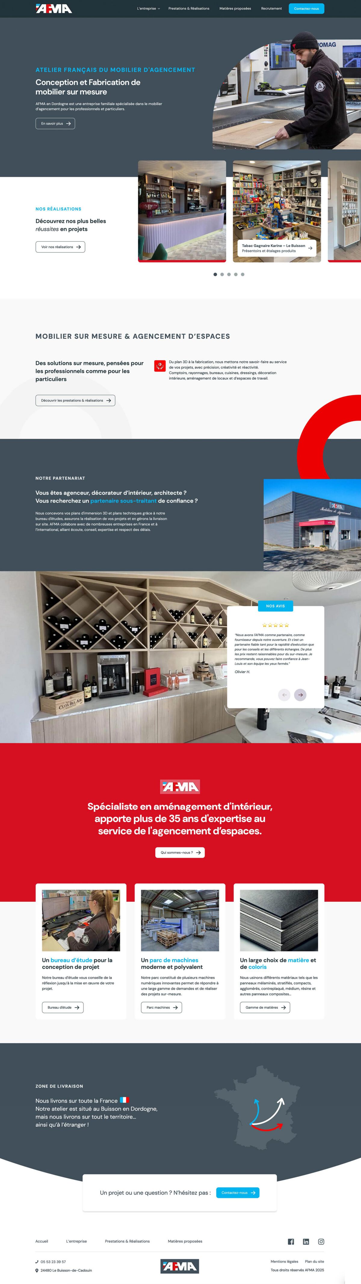 AFMA Agenceur mobilier Dordogne